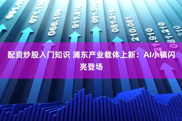 配资炒股入门知识 浦东产业载体上新：AI小镇闪亮登场